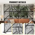 thumbnail image 5 of Metal Privacy Screen with Stand - Decorative Outdoor Room Divider Panels - Freestanding Patio Partition for Garden - Indoor & Outdoor Use, 5 of 8