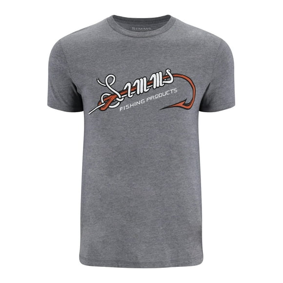 Simms Men's M's Hook & Loop T-Shirt, Athletic Heather, Large