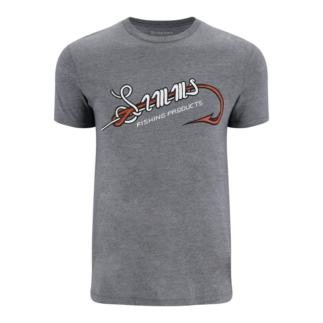Simms Men's M's Hook & Loop T-Shirt, Athletic Heather, Large