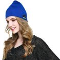 thumbnail image 2 of Gorro de punto unisex con Bluetooth 5.0 para hombre, mujer, deportes al aire libre, música inalámbrica, gorro de manos libres, azul Methold DZ4000-03, 2 of 2