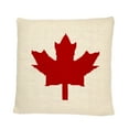 thumbnail image 1 of B Off-White With Red Maple Leaf Cushion, 1 of 1