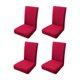 thumbnail image 1 of Matsuzay Juego de fundas elásticas para sillas de amplia aplicación, 4 pack/lote, hechas con poliéster para mayor durabilidad Decoración del hogar Vino rojo, 1 of 6