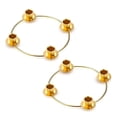 thumbnail image 1 of Christmas Candlestick Golden Wind Lantern Wrought Iron Ornaments Candlestick Wrought Iron Candlesti, 1 of 5