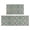 Bohemian Geometric Patterns-3, variant on Bohemian Geometric Patterns Retro Kitchen Rugs and Mats Sets Of 2, Funny Kitchen Decoration Rubber Backing Non-Slip Absorbent Mats for Sink Waterproof Runner Rug for Laundry Room 17x30 17x48inch