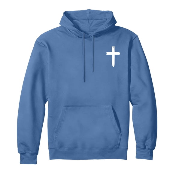 HGIEYS Christian Sweatshirts for Men Cross Pullover Hoodie Inspirational Faith Graphic Long Sleeve Sweatshirt
