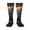 3 Black, variant on Cute Maple Leaf Koala print thigh-high socks, crafted for both men and women with a stretchy, high-opaque design perfect for daily wear