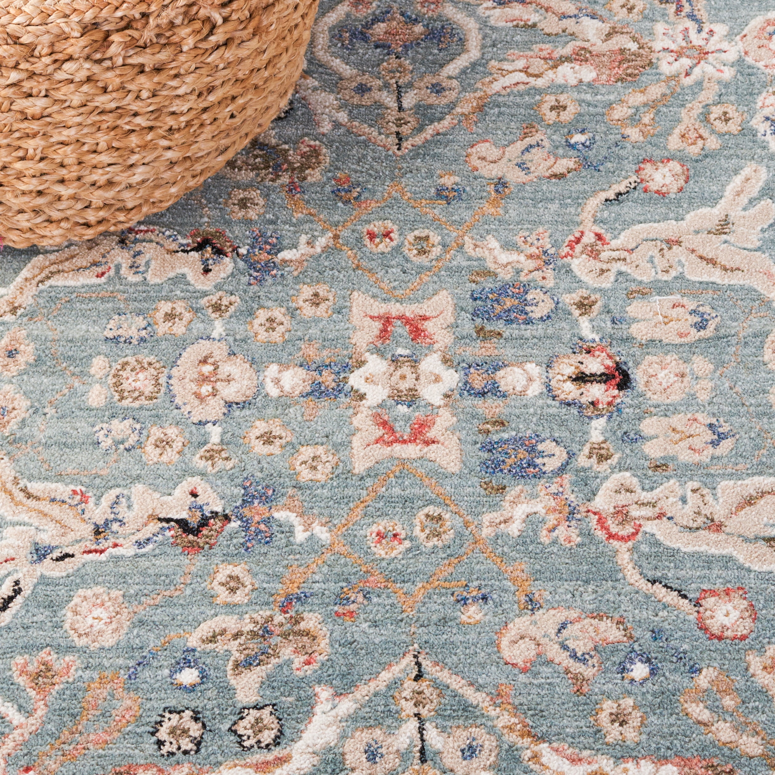SAFAVIEH Vivaldi Petrina Abstract Area Rug, Navy/Rust, 8' x 10'
