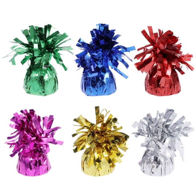 MasteelfCA 6pcs Coloured Balloon Weight Birthday Party Balloon Pendants Blocks Gravity Blocks Balloon Accessories