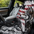 thumbnail image 3 of Bulopur American Flag Car Seat Towels Wolf Car Seat Towel Covers with Storage Bag Waterproof Sweat Towel Bucket Seat Covers for Gym Running Swimming Gift for Friends, 3 of 7