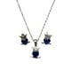 thumbnail image 1 of COLLAR DE BUHO AZUL CON ARETES DE PLATA, 1 of 4