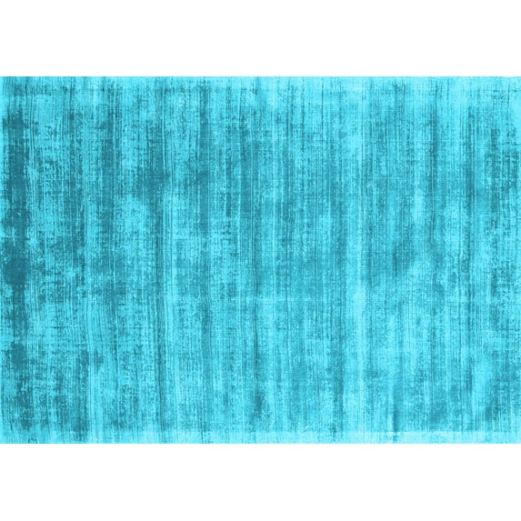Ahgly Company Indoor Rectangle Abstract Light Blue Contemporary Area Rugs, 5' x 8'
