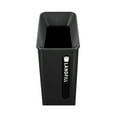 thumbnail image 4 of Rubbermaid Commercial 2078967 Sustain 15 gal Metal/Plastic Decorative Refuse with Recycling Lid - Black, 4 of 7