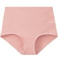 thumbnail image 2 of QLEICOM Cotton Underwear for Women,Women's Panties,Plus Size High Waist Panties for Women Cotton Blend Full Coverage Briefs Comfortable Fits Everyday Basic Underwear for Daily Wear Pink, 2 of 3