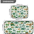 thumbnail image 3 of St. Patrick's Day Shamrock Kitchen Rugs Mats 2 Piece Set, Non Slip Rubber Runner Rug Kitchen Sink Floor Mat for Kitchen Laundry Room Hallway Office Home Decor, 3 of 7