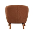thumbnail image 4 of Pemberly Row Contemporary Fabric Upholstered Accent Chair in Rust, 4 of 8