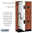 thumbnail image 2 of Salsbury Industries  Double Tier ft. ft. S ft. ft. Style Designer Locker - Cherry, 2 of 3