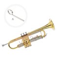 thumbnail image 1 of SHOWERORO 1 Set Buttons Trumpet Replacement Copper Silver for Performance, 1 of 7