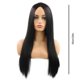 thumbnail image 1 of 24in Synthetic Wig for Women Black Medium Length Straight Hair Wig Cosplay Wig for Parties and Dates, 1 of 5