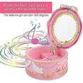 thumbnail image 5 of Almacenamiento de joyas LANNMXG Caja de música de plástico giratoria de bailarina rosa (02), 5 of 5