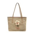 thumbnail image 1 of All-matching Handbag for Women Straw Shoulder Bag Large Capacity Armpit Bag Female Vacation Bag Stylish Beach Bag White, 1 of 4