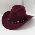 thumbnail image 2 of Stylish Unisex Cowboy Hat With Metal For Concerts Outdoor Events And Party Wear Elegant Western Fashion Accessory, 2 of 4