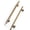 Antique Brass-7.56" (192mm)Hole Centers-5, variant on Antique Brass T Knob 5 Pack Zinc Alloy Cabinet Hardware