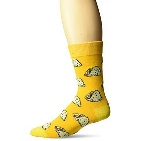 

TWO LEFT FEET unisex adult Taco Tuesday Casual Sock Taco Tuesday Small-Medium US