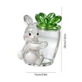 thumbnail image 3 of Easter Bunny Glass Candy Jar with Colorful Eggs & Chicks, Holiday Decoration & Gift Storage Box, 3 of 9