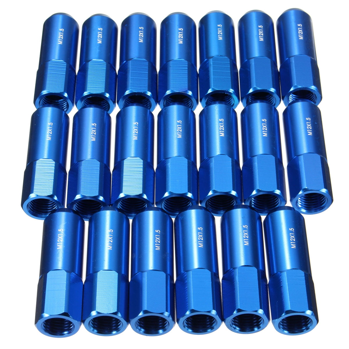 UrMarketOutlet Blue Aluminum M12 x 1.50 20MM Diameter/60MM Open/107MM Close Height Open End Acorn Tuner w/Spike Cap 20 Piece Lug Nuts UrMarketOutlet Blue Aluminum M12 x 1.50 20MM Diameter/60MM Open/107MM Close Height Open End Acorn Tuner w/Spike Cap 20 Piece Lug Nuts