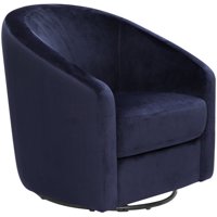 Babyletto Madison Upholstered Swivel Glider in Navy Blue
