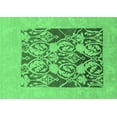 thumbnail image 1 of Ahgly Company Indoor Rectangle Abstract Emerald Green Modern Area Rugs, 6' x 9', 1 of 4
