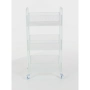 Storage Friendly Rolling Cart, White