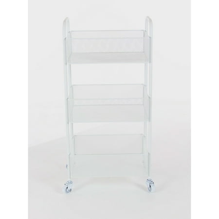 Storage Friendly Rolling Cart, White