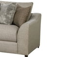 thumbnail image 3 of Benzara BM204510 Wood & Fabric Right Facing Sofa with Cushioned Seating, Beige, 3 of 3