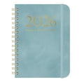 thumbnail image 2 of YZHMYR A5 Coil Schedule Book Leather Strap Plan Notebook Self-discipline Card Customizable Printing Portable Organizer for Student Professional Office School Daily Planning Goal Tracking Productivity, 2 of 5