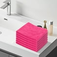 thumbnail image 4 of Cinvoph Bathroom Hand Towels, Set of 6, Cotton Hand Towel for Bath, Face, Kitchen, Super Soft Absorbent, Machine Washable, Size 14" x 30", Pink, 4 of 4