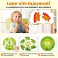 SYNARRY Wooden Number and Alphabet Puzzles for Kids Ages 35, ABC