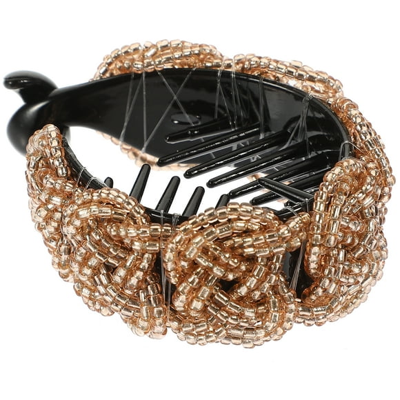 Barrette à Queue de Cheval pour Femmes, Pince à Cheveux de Mode pour Coiffure (Brun Clair)