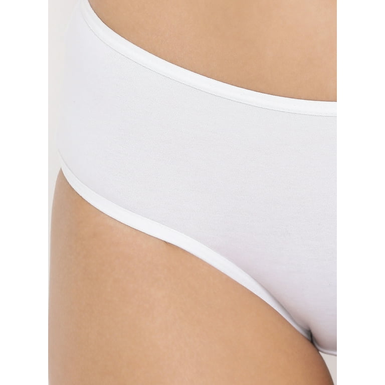 Clovia Mid Waist Hipster Panty in White - Cotton 