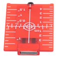thumbnail image 4 of Tarjeta De Destino Láser, Escala Métrica De Pulgada De Destino De Suelo Magnético De Plástico ABS De Estabilidad Para Alineación De Haz ANGGREK Rojo, 4 of 8