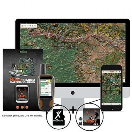 onx hunt: oregon hunt chip for garmin gps - hunting maps with public & private land ownership - hunting units - includes premium membership hunting app for iphone, android & (Best Outlook Web App For Android)