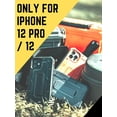 thumbnail image 2 of ArmadilloTek Vanguard Case Compatible with iPhone 12 / iPhone 12 Pro (6.1 inches) Military Grade Full-Body Rugged with Built-in Screen Protector and Kickstand - Black, 2 of 5