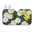 thumbnail image 1 of Car Sun Shade Windshield, Daisy Pattern Automotive Front Window Sun Visor for Cars SUV Trucks-Sunshade Blocks Heat and Sun's UV Rays, Small Size, 1 of 8
