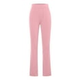 thumbnail image 5 of RYRJJ Womens Flare Yoga Dress Pants High Waist Stretch Business Work Pants Bootcut Leg Slacks Pull on Casual Bell Bottom Trousers(z1-Pink,M), 5 of 9
