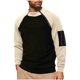 thumbnail image 2 of pstuiky mangas largas para hombre, Blusa informal de manga larga con cuello alto y cremallera cálida de polar de color liso para hombre top de hombre l, 2 of 9