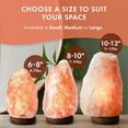 thumbnail image 4 of The Body Source Himalayan Salt Lamp | 6-8 in (4-7 lb) | Natural Salt Rock Lamp with Dimmer Switch & Wooden Base  | Night Light with Replacement Bulb | E12 Bulb, 4 of 8