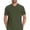 Army Green, variant on Lpmadey Men's Short Sleeve Workwear Scrub Top Quarter Zip Multi Pocket Work Clothes Nursing Uniform