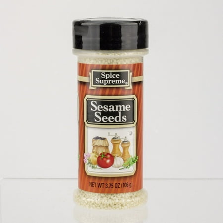 Pack of 12 Spice Time Hulled Sesame Seed Seasonings 3.75 oz. #30840