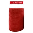 thumbnail image 2 of Red Sport Self Adhesive Elastic Bandage Wrap Tape For Knee Support Pads Finger Ankle Palm Shoulder, 2 of 5