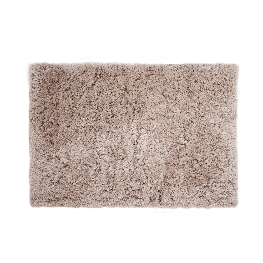 Trident Textured Classic Bath Rug, Brown, 16" x 24"